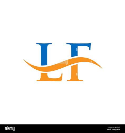 Initial Letter LF Logo - Minimal Business Logo for Alphabet L and F ...