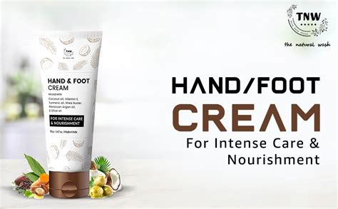 TNW-THE NATURAL WASH Hand & Foot Cream - 50gm | Enriched with Vitamin E ...