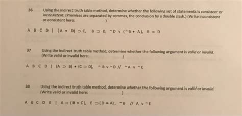 Image result for Indirect Truth Table Method
