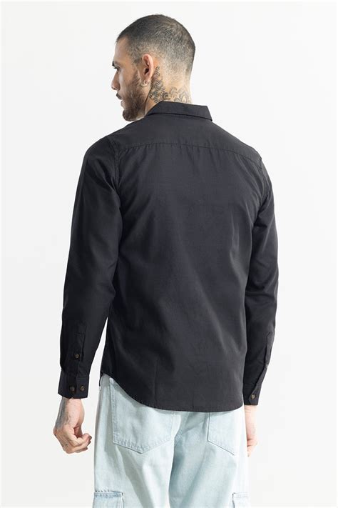 Buy Men's Kameron Black Shirt Online | SNITCH