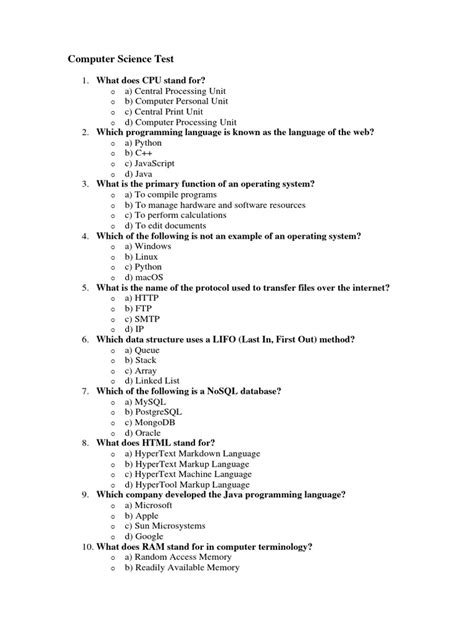 Computer Objective Test 的图像结果