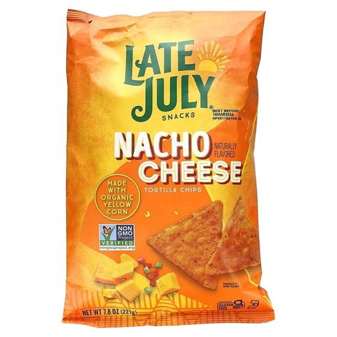 Late July Tortilla Chips Nacho Cheese 7.8 oz Pack of 4 - Walmart.com