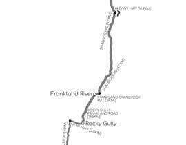 Create road map image/pdf based on google maps directions, black and ...