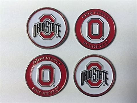 Ohio State Buckeyes Golf Ball Markers 4-Pack : Amazon.in: Sports ...