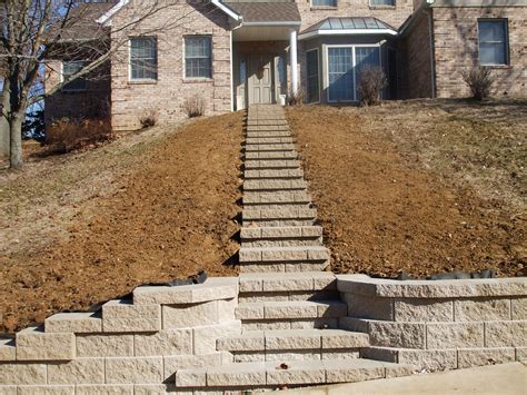 Picture Of Outdoor Stair Retaining Wall References | Stair Designs