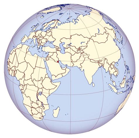 Large location map of Kuwait in Middle East | Kuwait | Asia | Mapsland | Maps of the World
