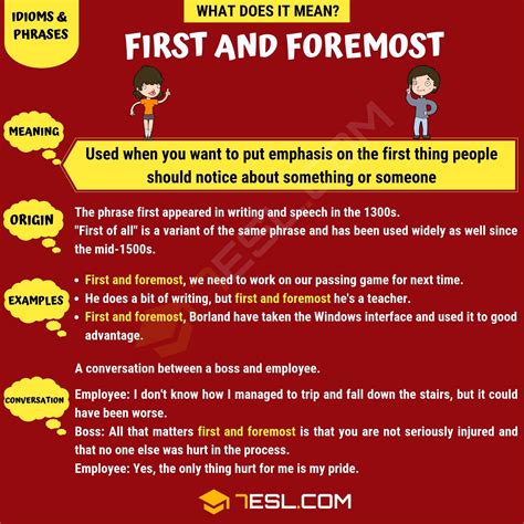 Image result for Define First