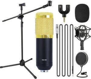 Techtest BM-800 Professional Condenser Microphone Kit with Microphone ...