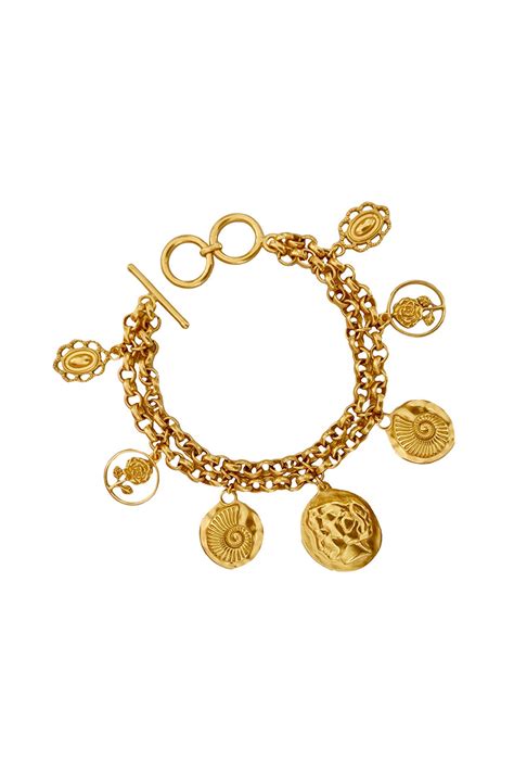 Gold Plated Multi Charm Bracelet