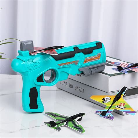 Bubble Catapult Plane Toy Airplane, Foam Air battle continuous launch ...
