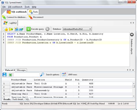 Image result for SQL Spreadsheet