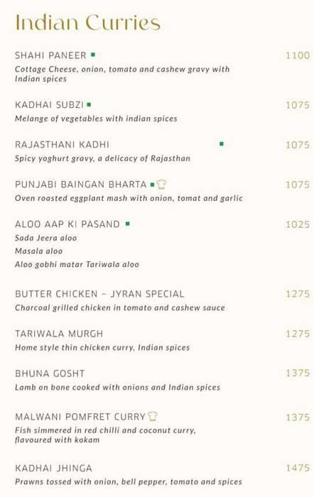 Menu at PONDICHÉRY CAFÉ - ALL-DAY DINING, Mumbai, Sofitel Mumbai Bkc