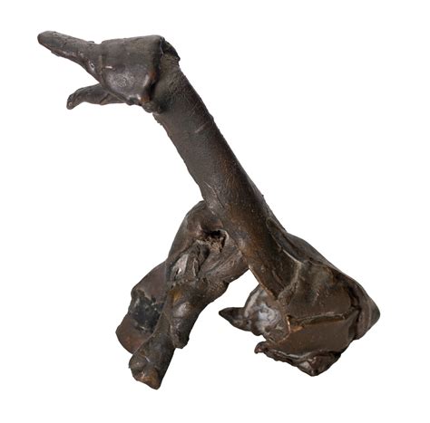 Somnath Hore Bronze Sculpture (Seated Dog - Circa 1970) | Prinseps