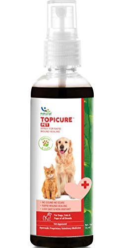 Natural Remedies Topicure Pet Wound Healing Spray for Dogs and Cats of ...