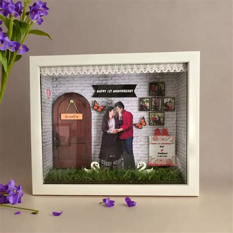 Butterfly Door Miniature Photo frame 10 x 8.5 inch for Anniversary and ...