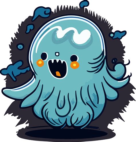 Cute ghost on Halloween 27509602 PNG