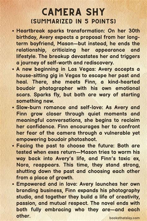 Camera Shy by Kay Cove Summary, Characters and Themes