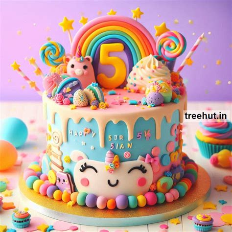 Cake Ideas for 5th Birthday for Girls and Boys, Cake Decoration Ideas ...