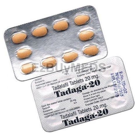 Tadaga-20mg Tablets Exporter, Supplier from Mumbai