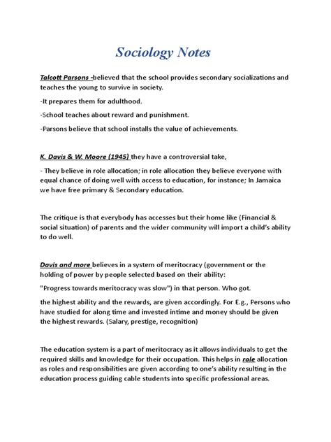 Image result for Sociology Lecture Notes PDF