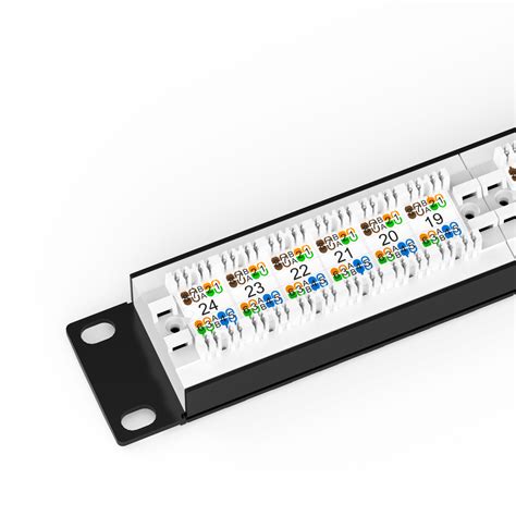 HYCONNECT 24-Port UTP Blank Patch Panel Rackmount Patch Panel With Bac ...