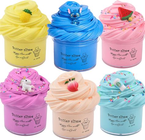 Buy WUHUANIU Slime Kit with 6 Pack Scented Slime,Watermelon Slime ...