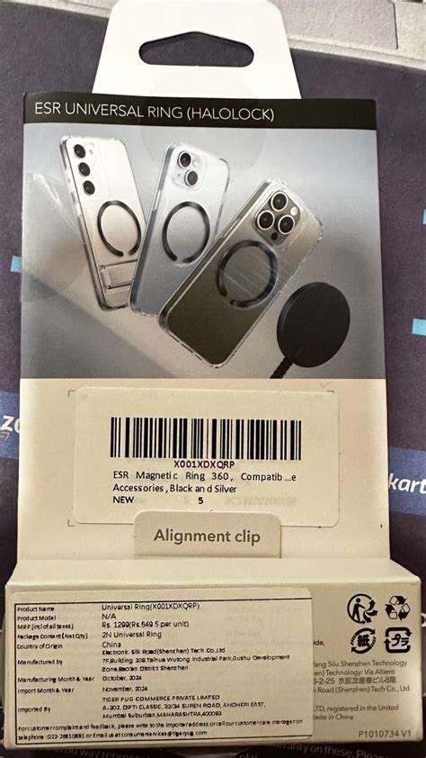 ESR Magnetic Ring 360, Compatible with MagSafe Sticker, Universal ...