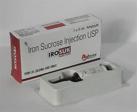 Irosuk - Iron Sucrose Injection USP - Aidway Biotech