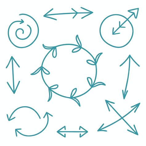 A circle with arrows and arrows with arrows pointing to the right ...