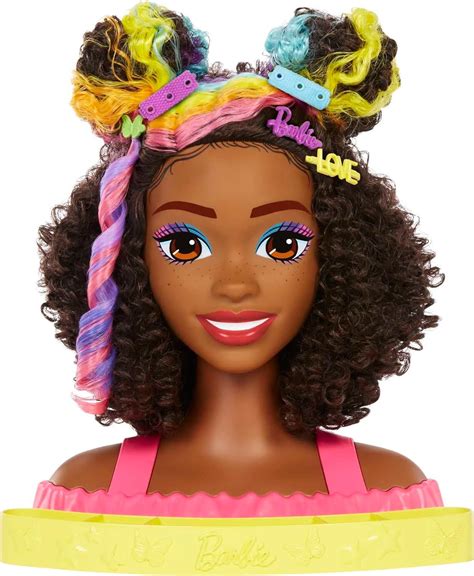 Amazon.com: Barbie Totally Hair Styling Doll Head & 20+ Accessories ...