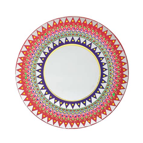 Buy SATYAM KRAFT 10 x 10 Inch Handmade Lippan Art and Mirror Work Wall ...