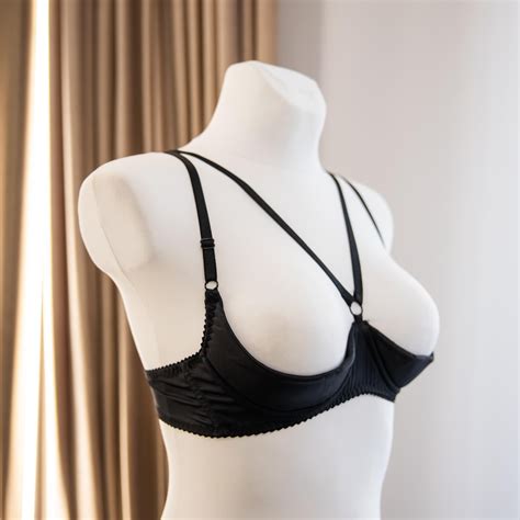 Satin Open Cup Shelf Bra: Plus Size Underwire Support - Etsy