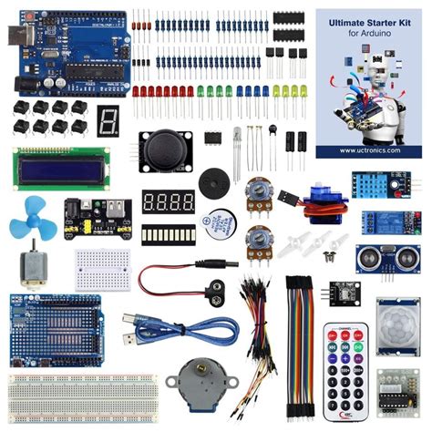 Buy UCTRONICS Advanced Starter Kit for Arduino UNO R3, with Proto Shied ...