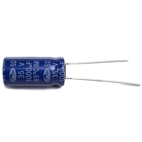 1000UF 35V Electrolytic Capacitor SAMWHA Brands 10x20mm ( 5pcs pack ...