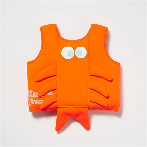 SUNNYLiFE Orange Color Swim Vest 3-6 Sonny the Sea Creature – The Mom Store