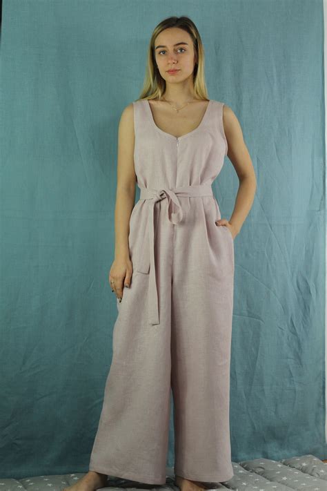 Women linen jumpsuit/ Summer jumpsuit/ Casual linen jumpsuits/ | Etsy