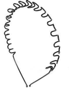 Chronex Pack of 2 Metal Wire Curled Band for Woman & Man Daily Use Hair ...