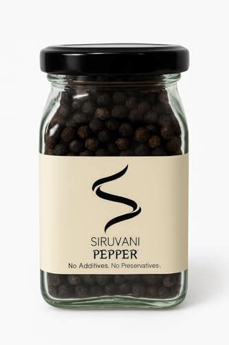 Siruvani Pepper 100 Gram - (Premium Natural Black Pepper) : Amazon.in ...