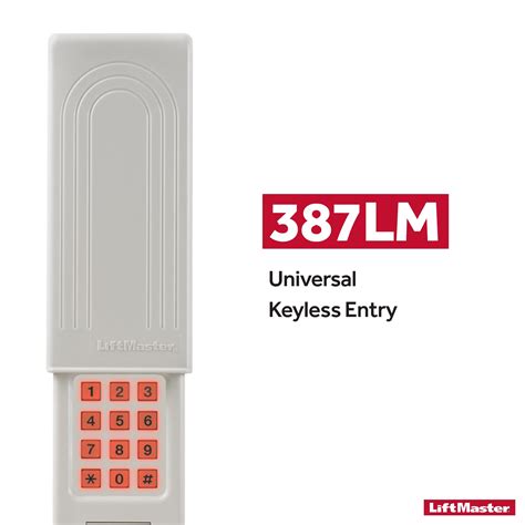 Image result for Program 387LM Lift Master Keypad Keyless Entry