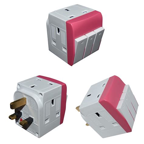Buy MegaWatt Travel Adapter with Individual On/Off Switches (13A/240V ...