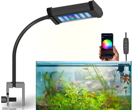 Buy Lominie LED Aquarium Light, Clip on Freshwater ed Light Adjustable ...