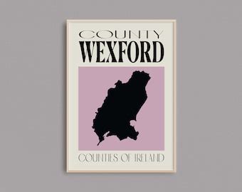 Buy Wexford SVG, Irish County Map Cut File, Clip Art, Svg Png Eps Dxf ...