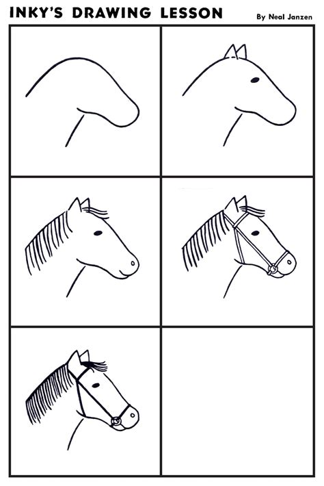 How to Draw a Simple Horse with - Draw A Simple Horse Step 17 how to ...