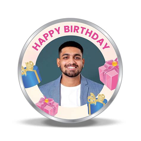Shop Personalised Silver Coin for Birthday in Pure 999 | Precious Moments