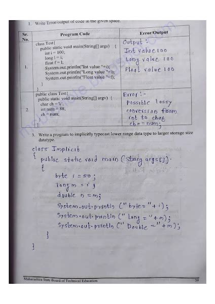 22412 Java Programming jpr Manual answer | jpr solved lab manual