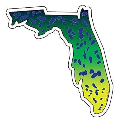 Buy Florida Mahi Mahi Sticker Decal Online | Ubuy India