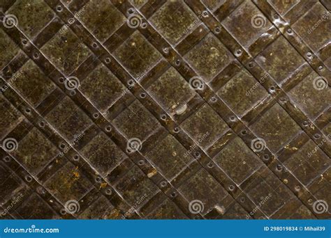 Seamless Metal Floor Plate with Diamond Pattern.Black Metal Background ...