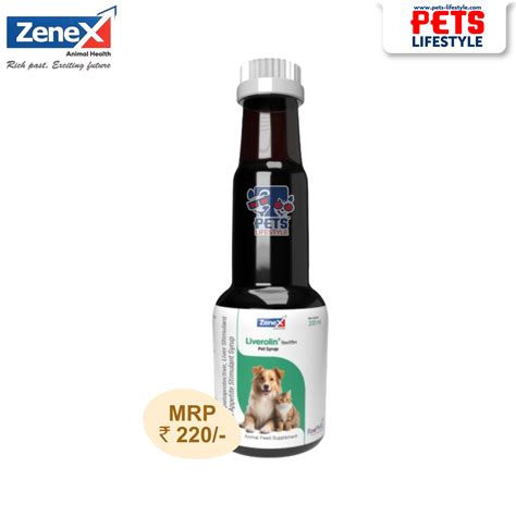 Zenex Liverolin Pet Syrup 200ml (Liver | Dog Medicine India