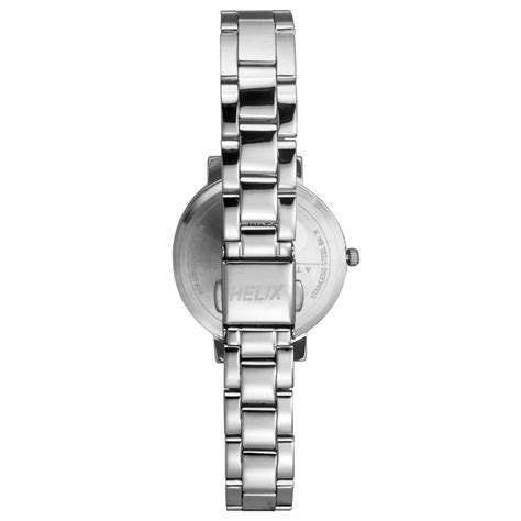 Helix By Timex Blue Round Analog Stainless Steel Watch Women -TW041HL1