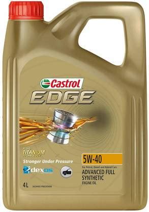 Castrol Edge Titanium 5W40 Full-Synthetic Engine Oil Price in India ...